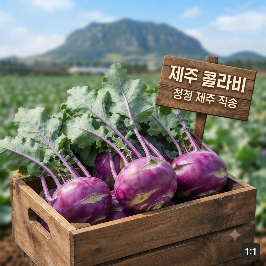 달콤하고 아삭한 제주 콜라비(로얄과) 핫딜!! 특가!!