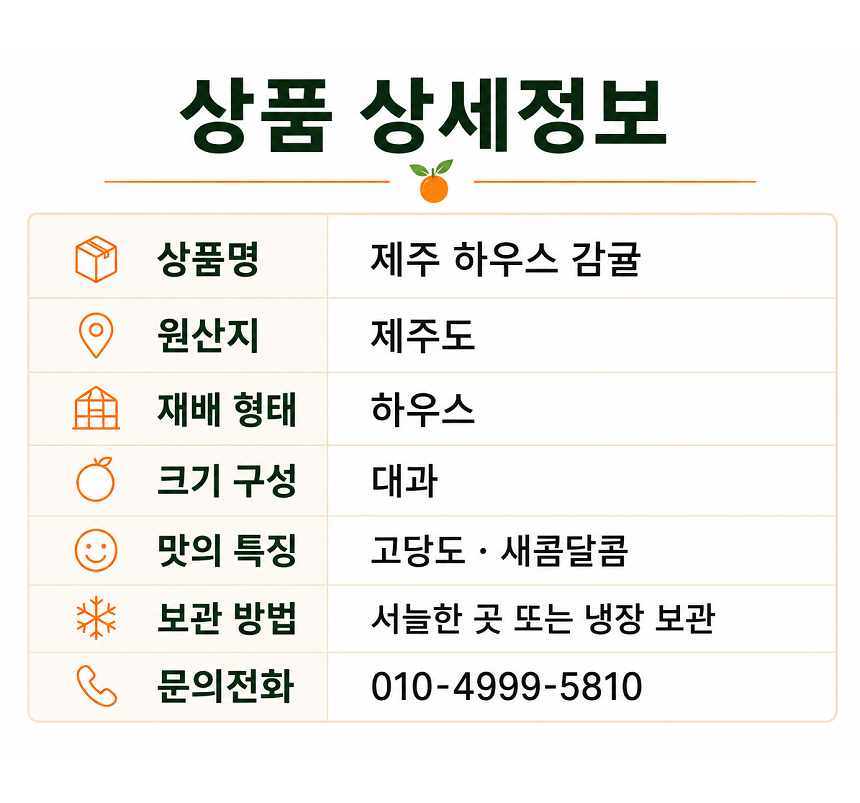 [당근의고백] 청정제주 고당도 하우스 햇 감귤 산지직송 대과 3,5,10kg
