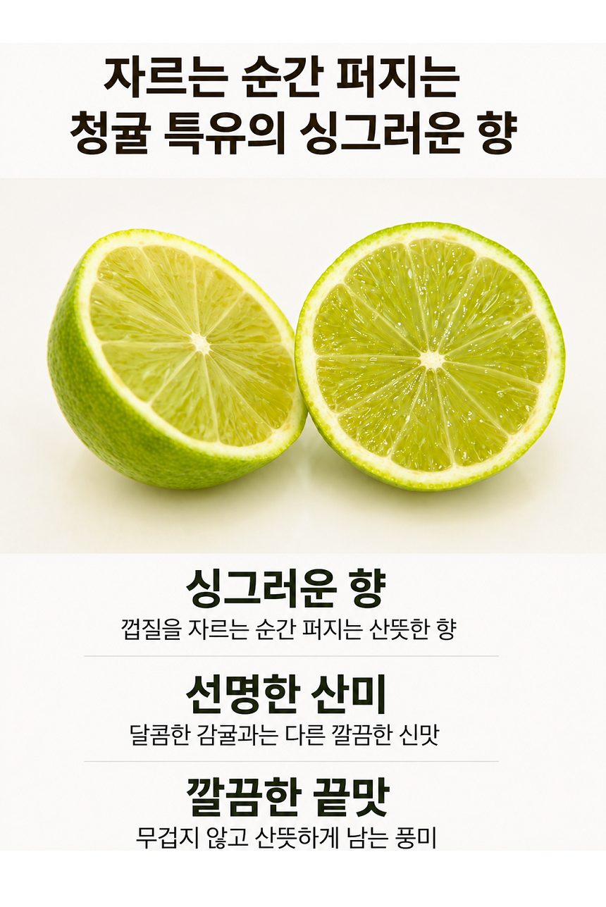 [당근의고백] 제주 프리미엄 새콤시큼 산지직송 청귤 풋귤 (1kg ~ 10kg)