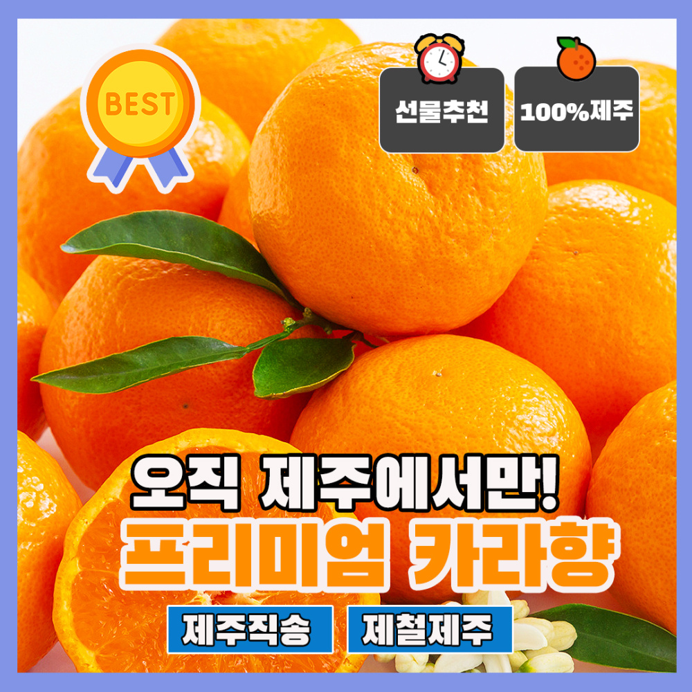 [한섬누리]제철과일 제주 카라향 2kg 4.5kg 달콤 감귤