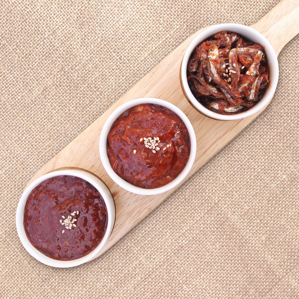 하루미3종세트 갈치살젓갈, 자리돔(쌈)젓갈, 꽃멸치젓갈 100g x 3종