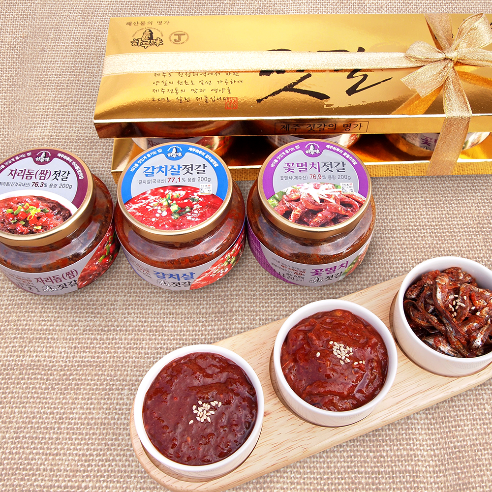 [신영식품]맛깔스런 제주 젓갈 3종세트 100g x 3종 세트