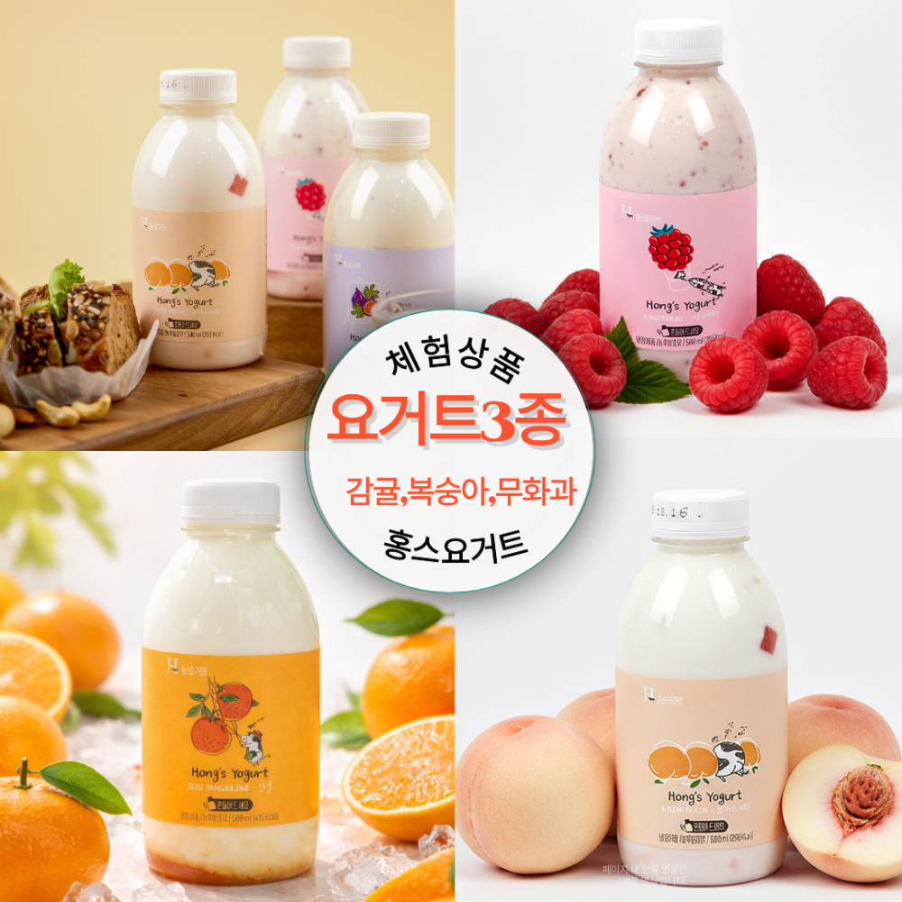 [무료체험] 홍스랜드 요거트 3종