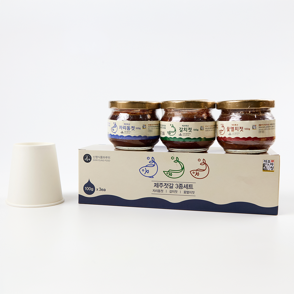 하루미3종세트 갈치살젓갈, 자리돔(쌈)젓갈, 꽃멸치젓갈 200g x 3종