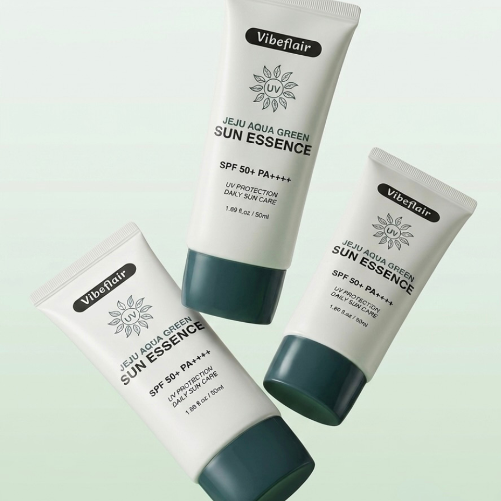 바이브플레어 제주 아쿠아 그린 선에센스 50mL, SPF50+ PA++++