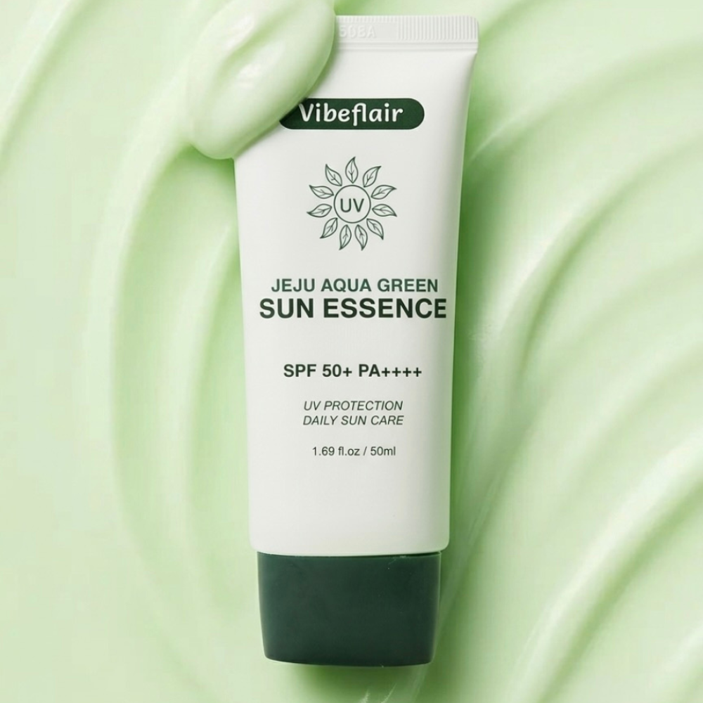 바이브플레어 제주 아쿠아 그린 선에센스 50mL, SPF50+ PA++++