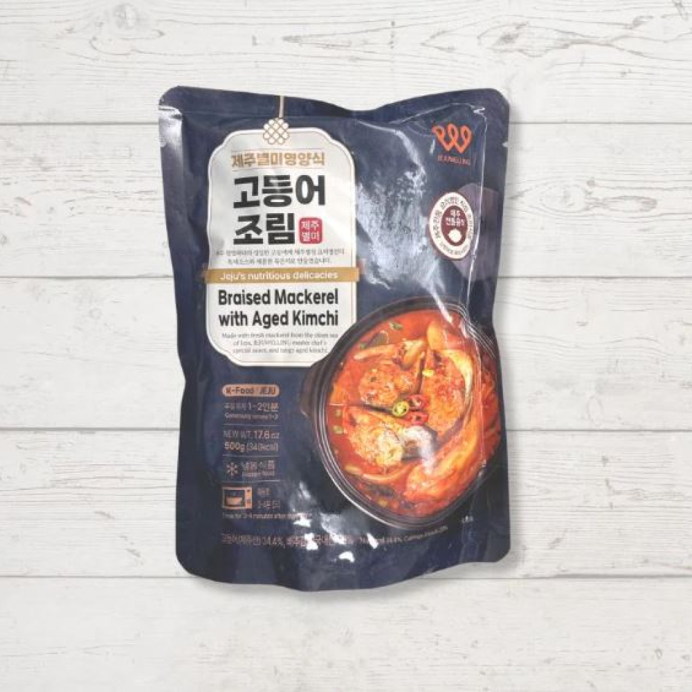 [1인가구 밀키트] 제주하우스 제주 묵은지 고등어 조림 500g