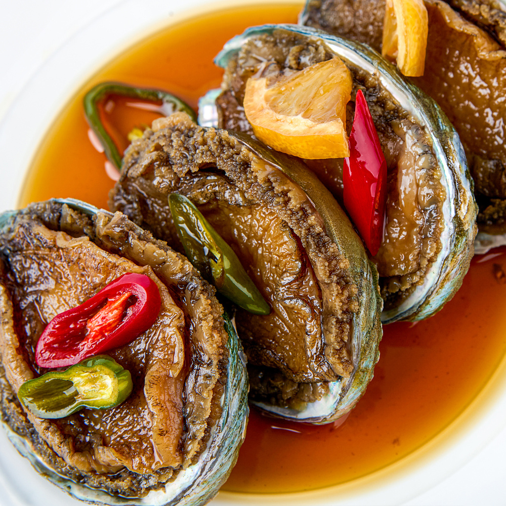 [돌집식당] 34년 전통! 전복장 350g 650g 국내산 생 전복과 비법간장, 생레몬 으로 담은 장인의 손 맛