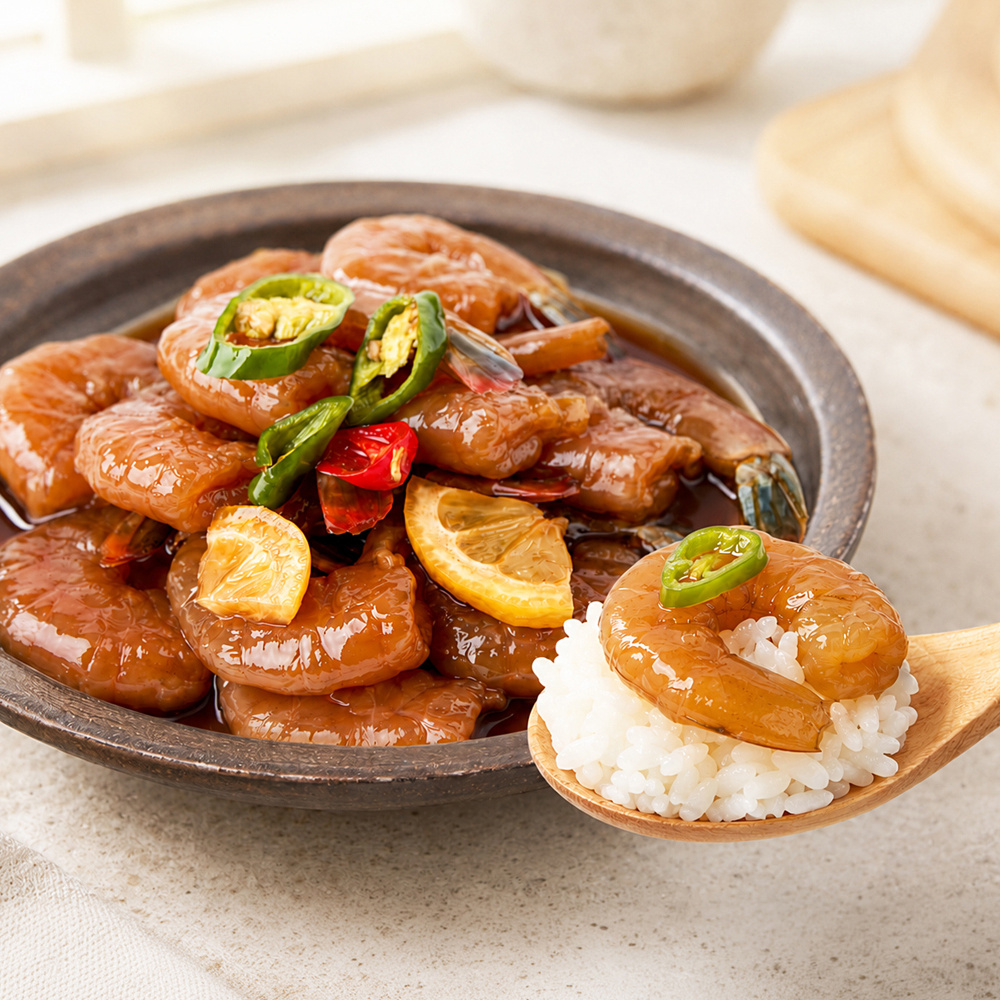 [돌집식당] 35년 전통! 제주맛집 깐 새우장 350g 650g 쫀득한 식감 밥도둑