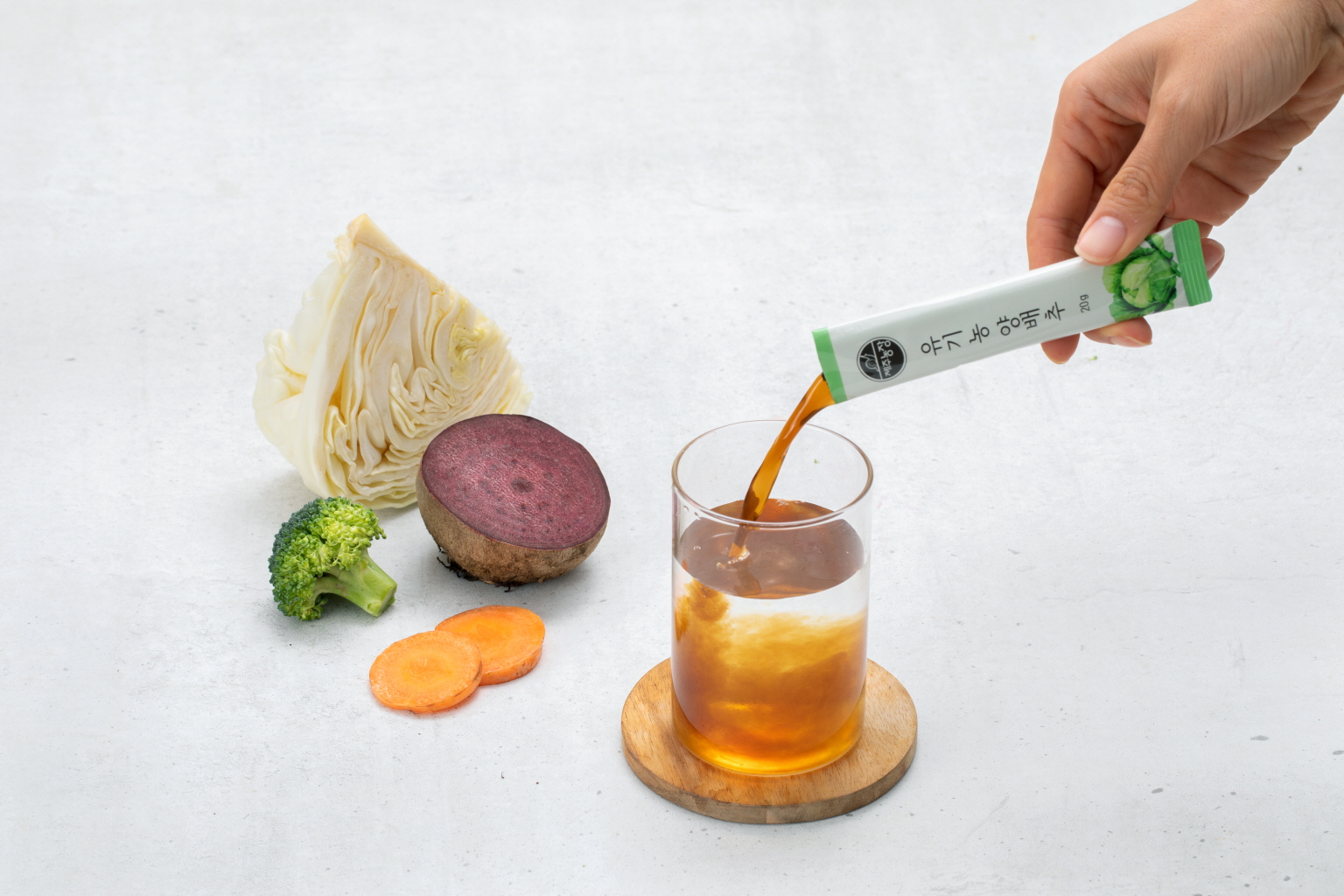 제주농장 유기농 양배추(스틱형) 6박스