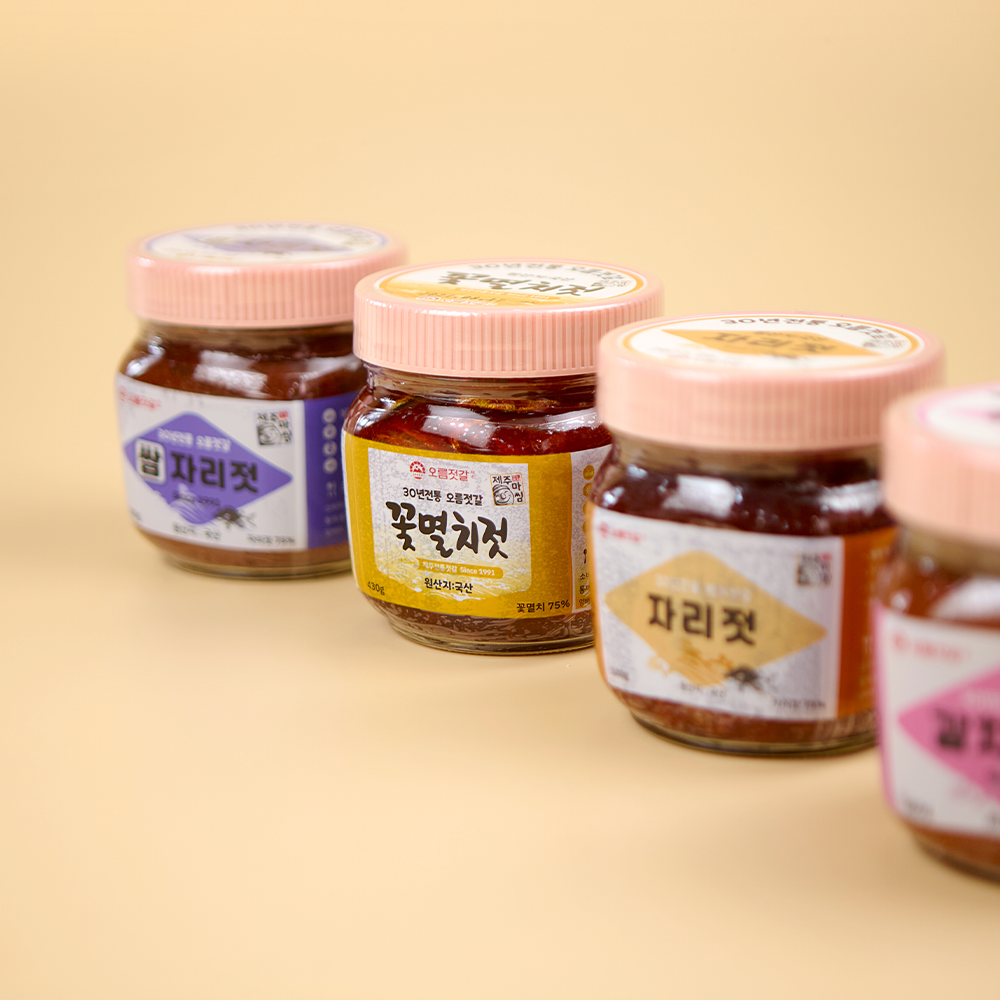 제주젓갈 3종 set(꽃멸치젓+쌈자리젓+갈치속젓)