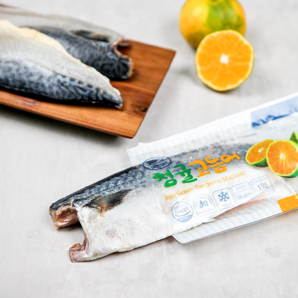 비린 맛은 줄이고, 담백함을 채운 제주용암해수 청귤고등어