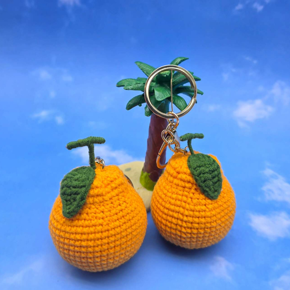 한라봉 뜨개키링