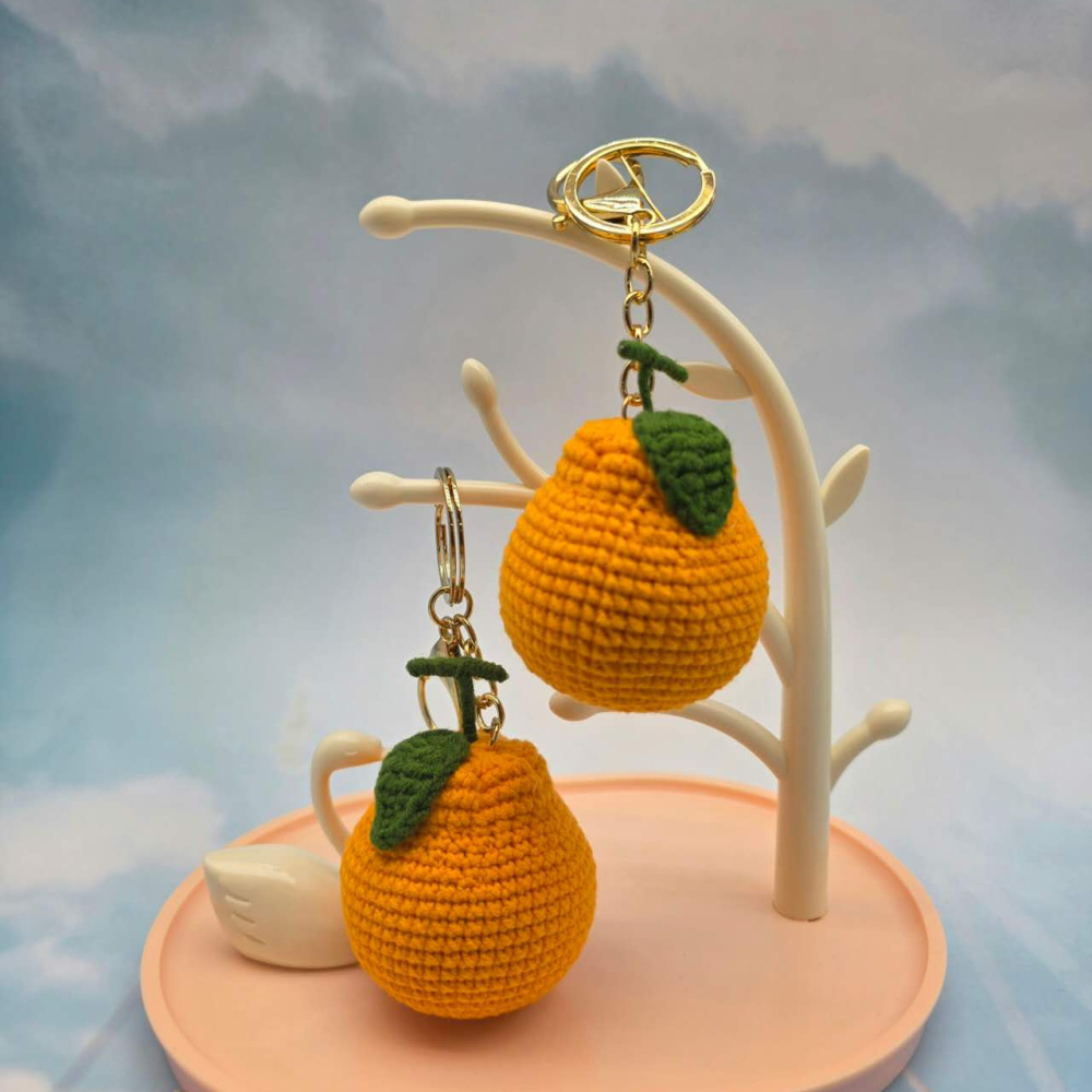 한라봉 뜨개키링