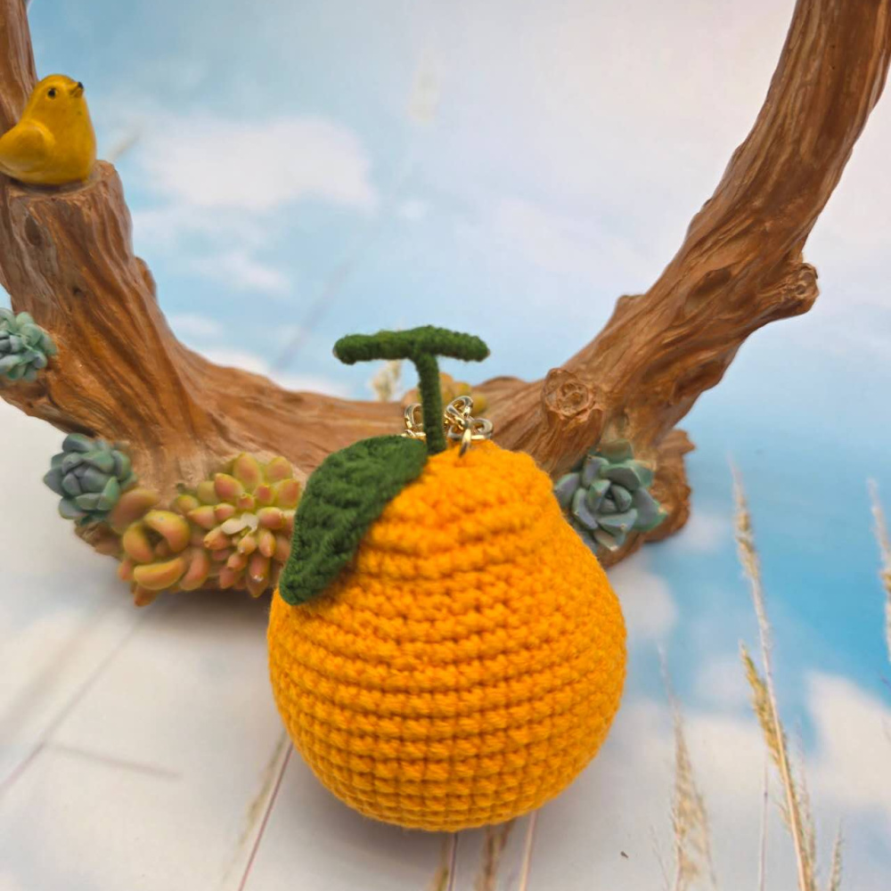 한라봉 뜨개키링