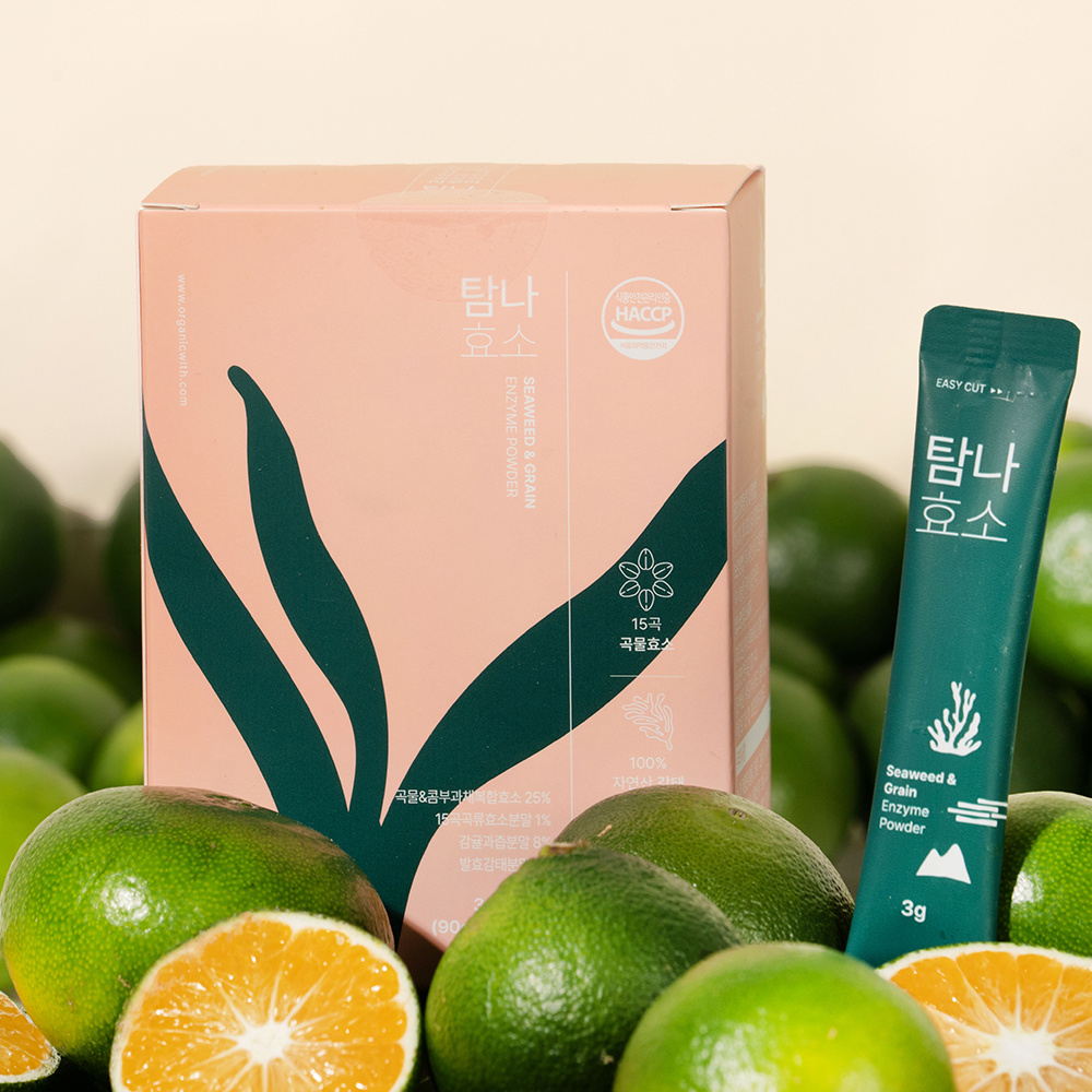 에이그릿 곡물 효소 감태 차전자피 소화 유산균 자연 발효 탐나효소 30포