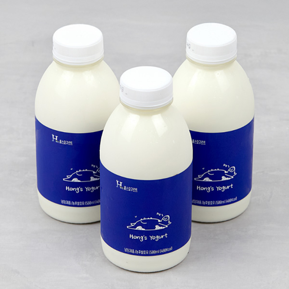[홍스랜드]오리지널 500ml x 2 + 라즈베리 요거트 500ml