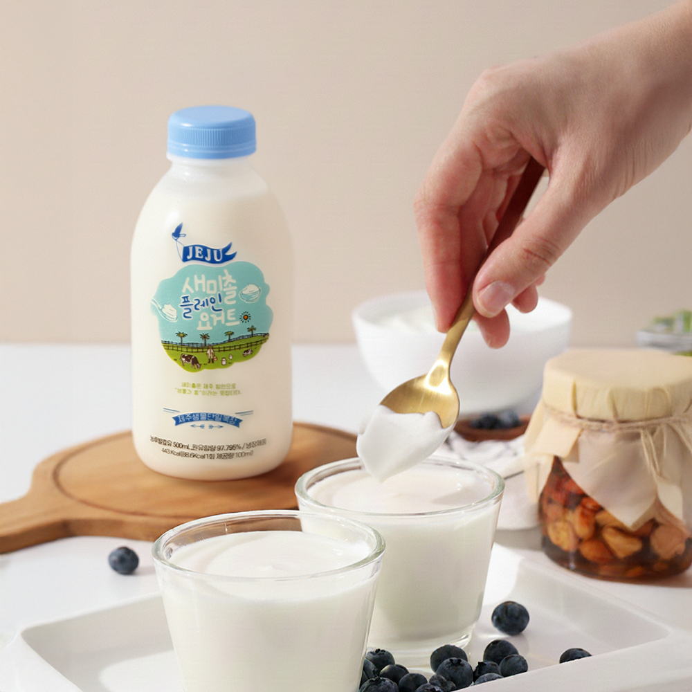 [새미촐]제주 플레인 요거트 500ml x2