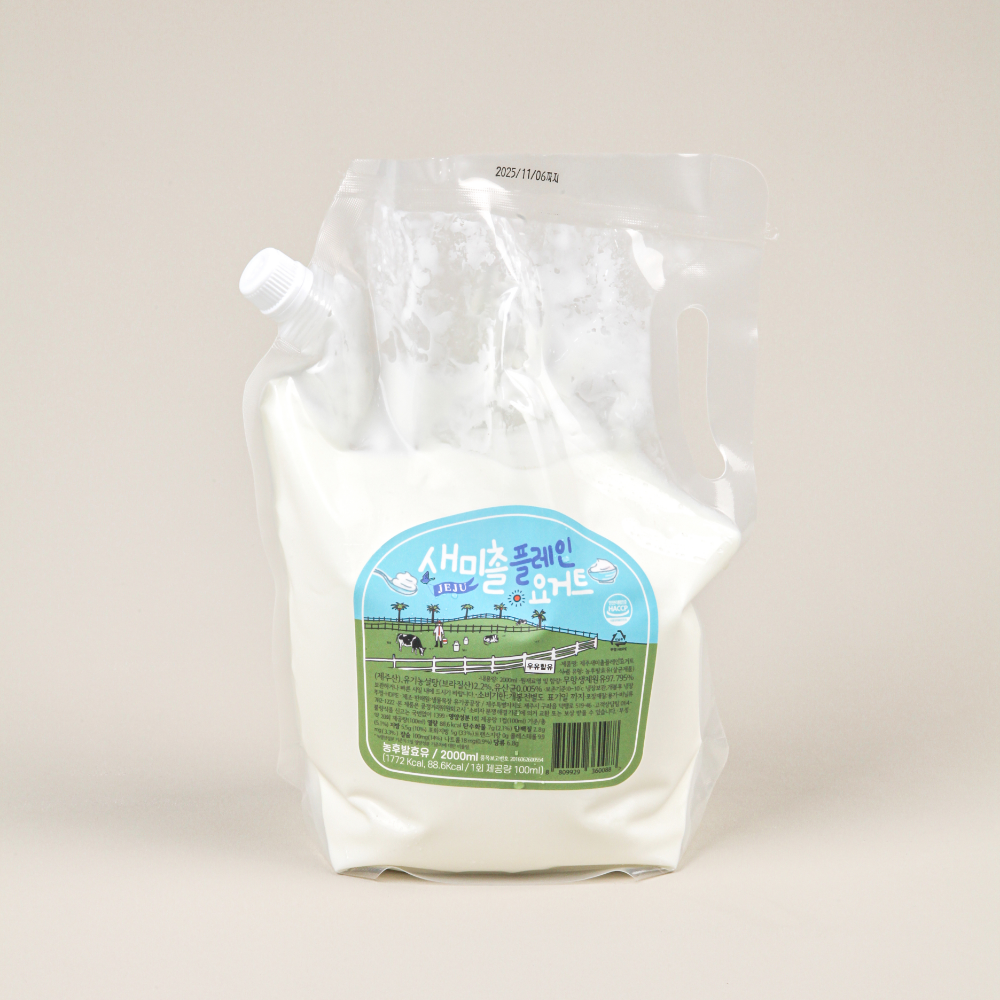 [새미촐]제주 플레인 요거트 500ml x2