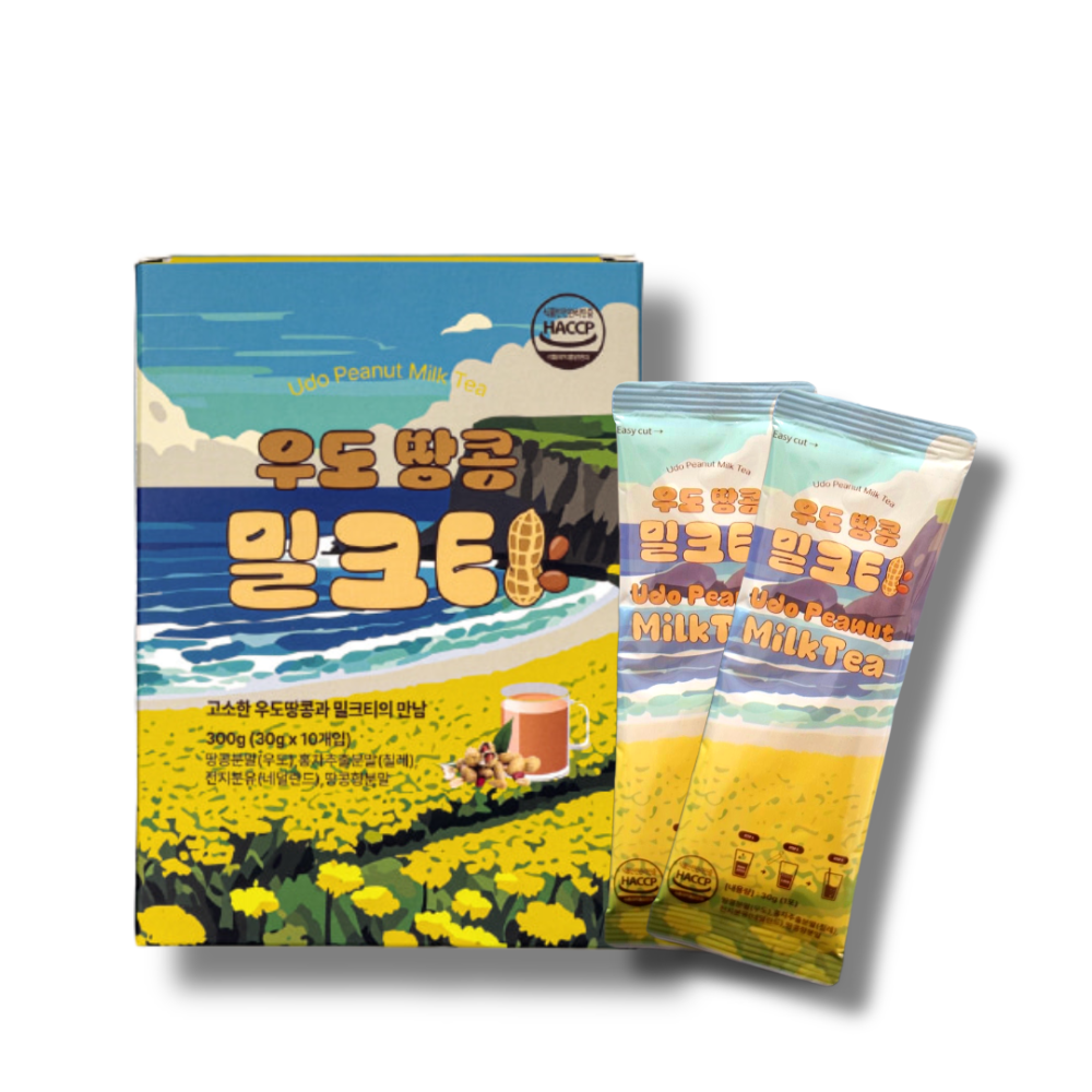제주산 우도땅콩 밀크티 30g 10개입