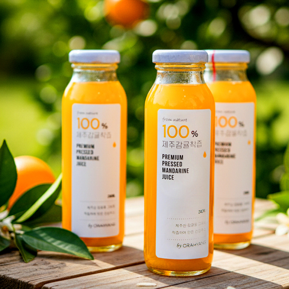 오라향 100% 제주감귤착즙(240ml x 35개)