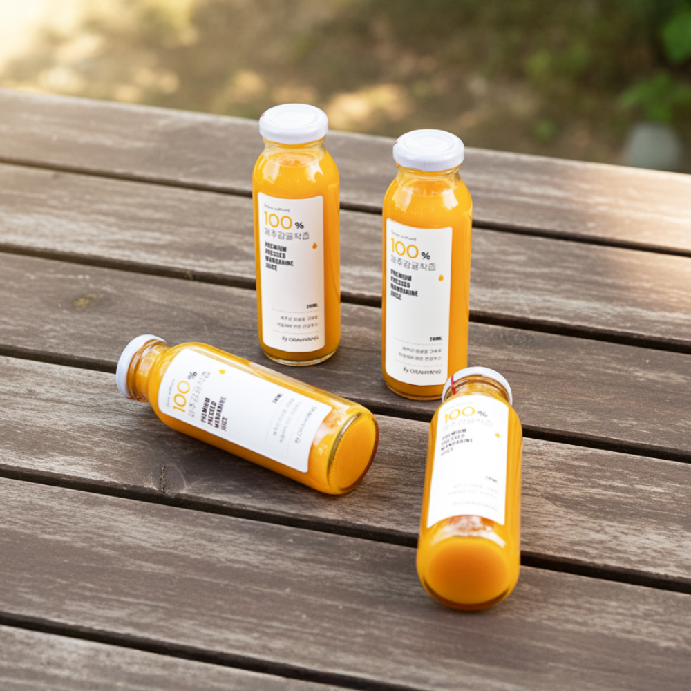 오라향 100% 제주감귤착즙(240ml x 35개)