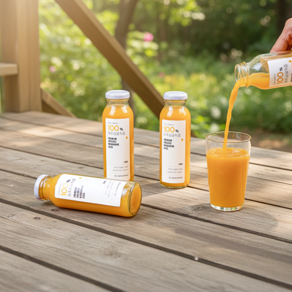 오라향 100% 제주감귤착즙(240ml x 35개)