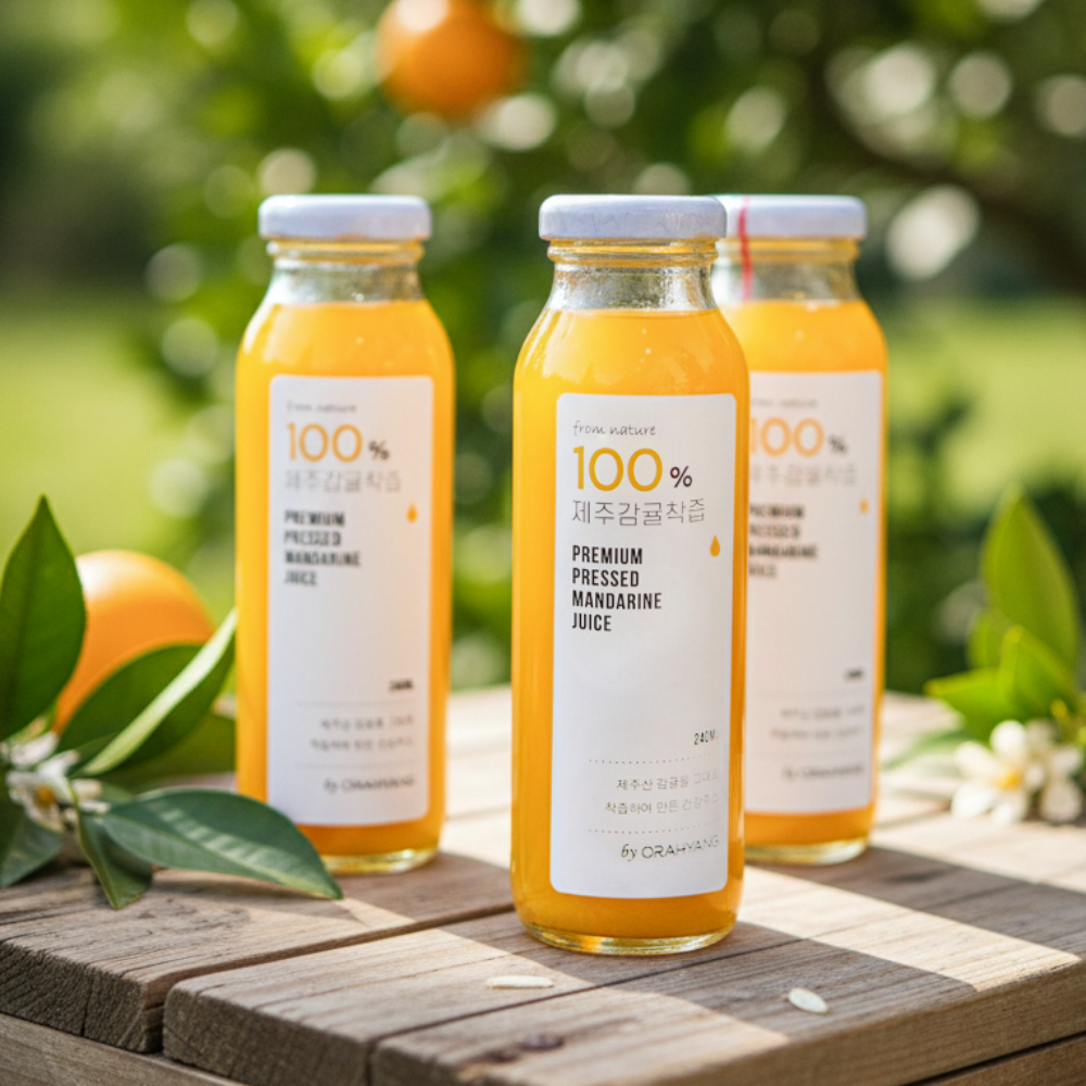 오라향 100% 제주감귤착즙(240ml x 35개)