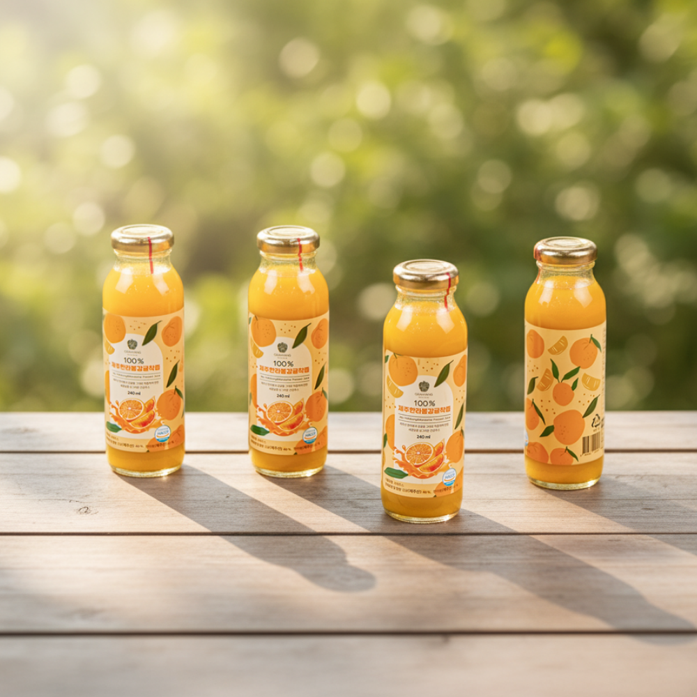 오라향 100%제주한라봉감귤착즙 (240ml x 35개)