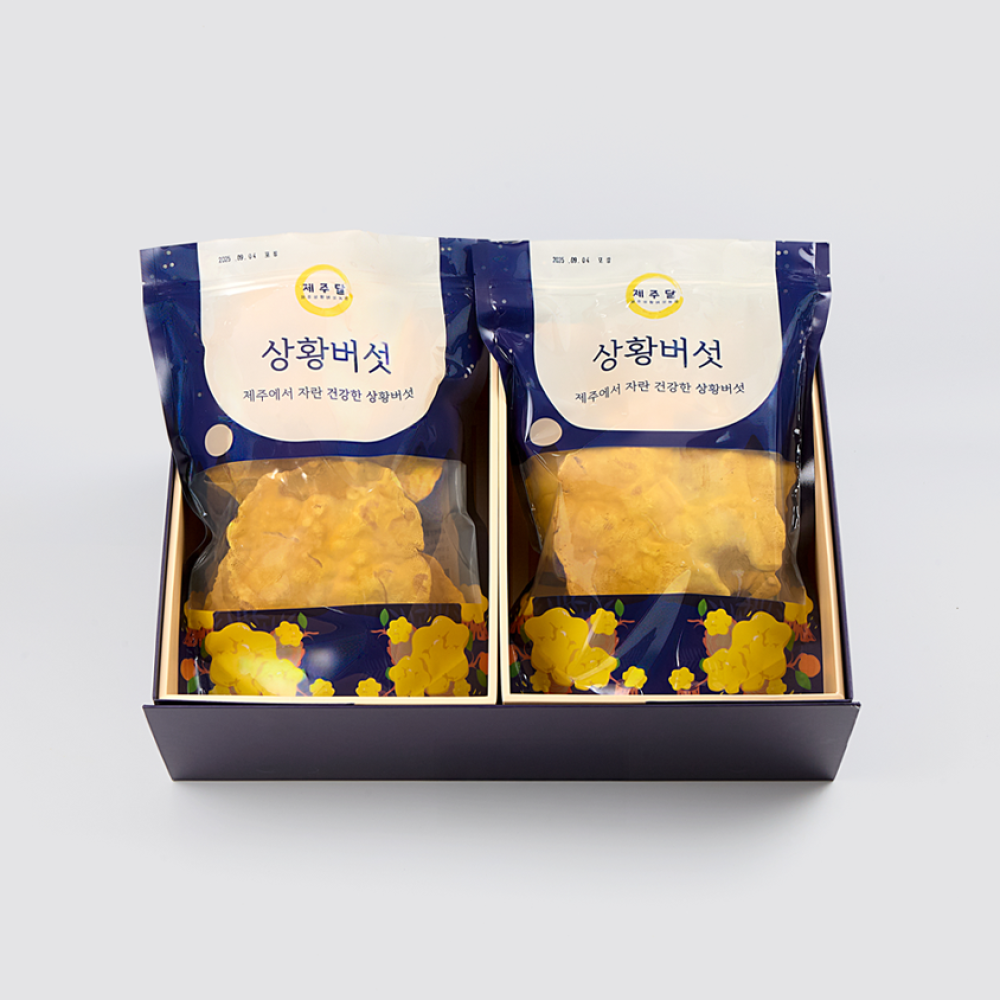 제주산 유기농 상황버섯 선물세트 제주상황버섯 A세트 400g (원물A 200g 2개입)