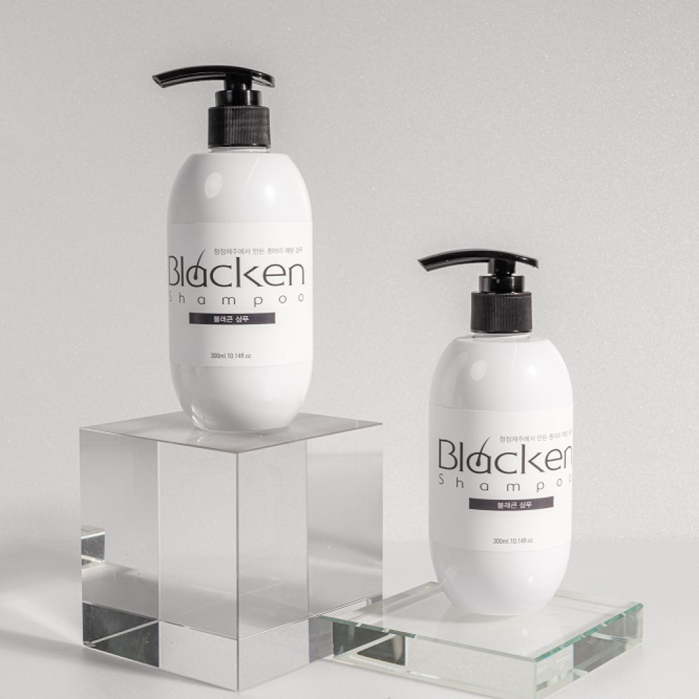 제주수 블래큰 샴푸 300ml
