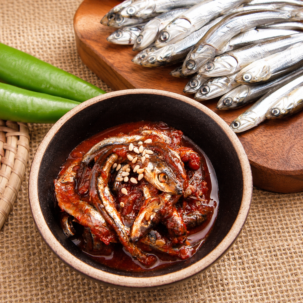 [신영식품]대용량 꽃멸치 젓갈 400g 감칠맛나는 반찬