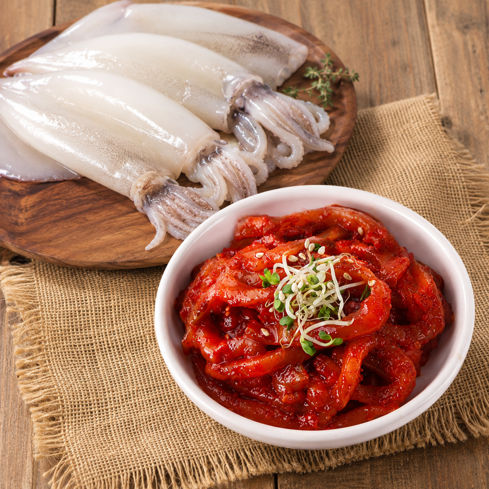 [신영식품]대용량 한치 젓갈 400g 쫄깃한 식감 반찬