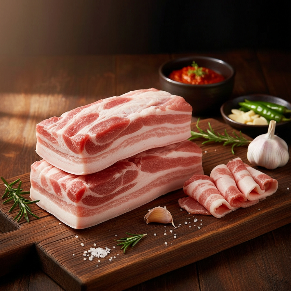 흑돼지 오겹살(미박) 500g