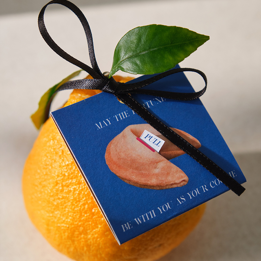 당신의 행복을 빌어요 포춘 한라봉[연말선물]6개입set (한라봉 특대과 6개입 + 포춘쿠기(운세카드)