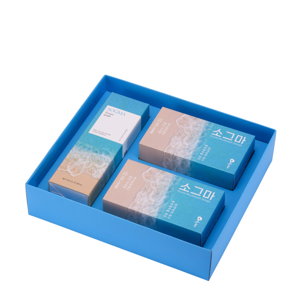 소그마 가글 선물세트 12ml 24포 x2 + 병 500ml x1