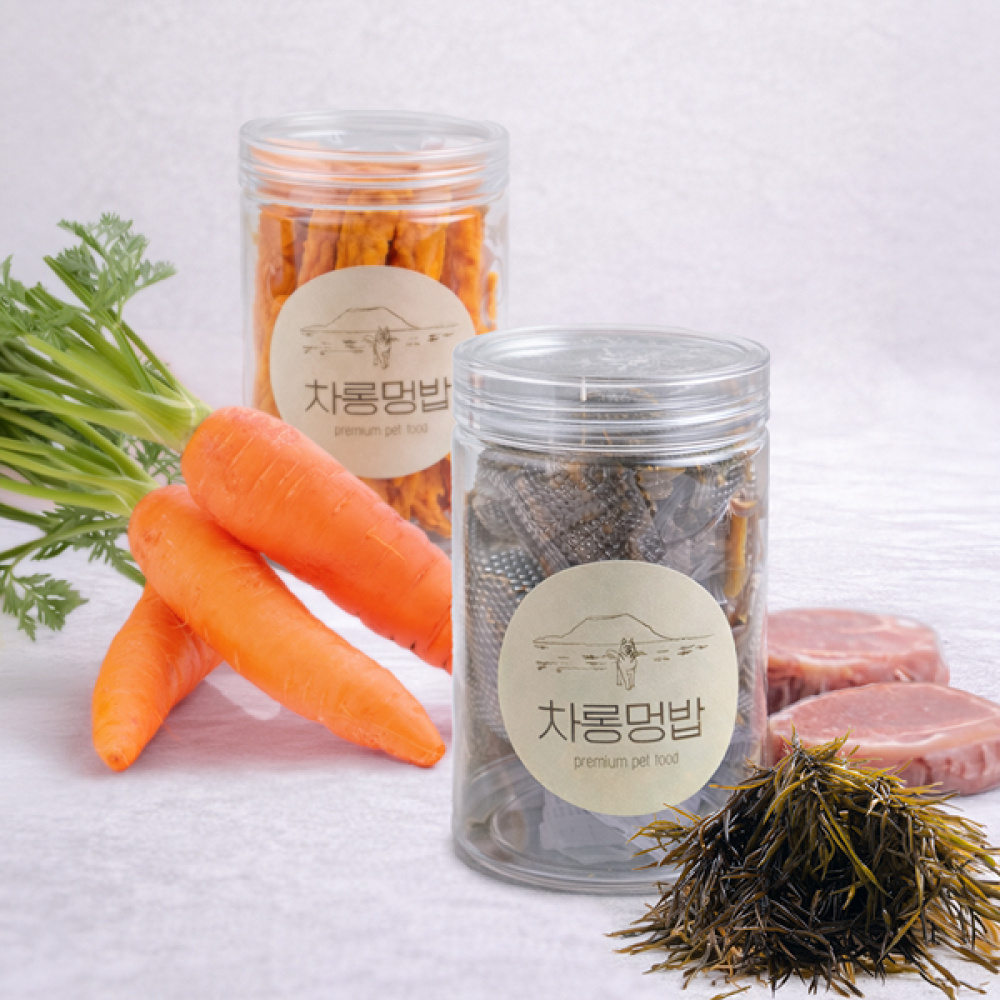 [차롱멍밥]훈련보상용 돌하루방 60g 반려견 수제 간식