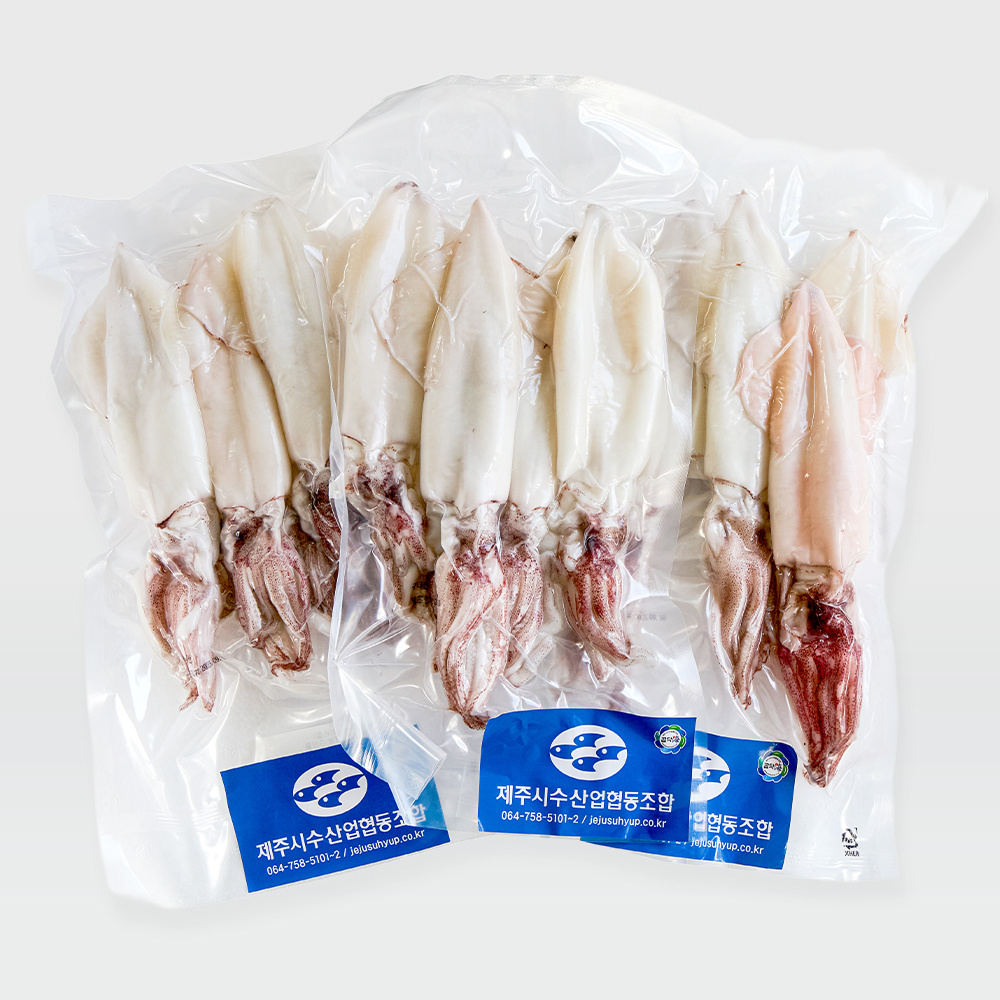 '곱닥해' 제주한치 (손질)1.2kg 3팩 (1팩=5미 내외)