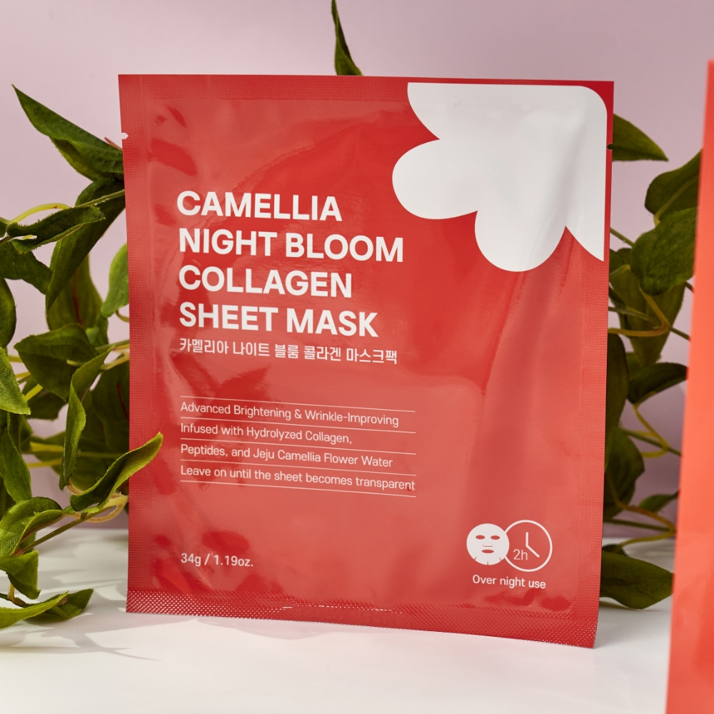 카멜리아 나이트 블룸 콜라겐 마스크팩 5ea