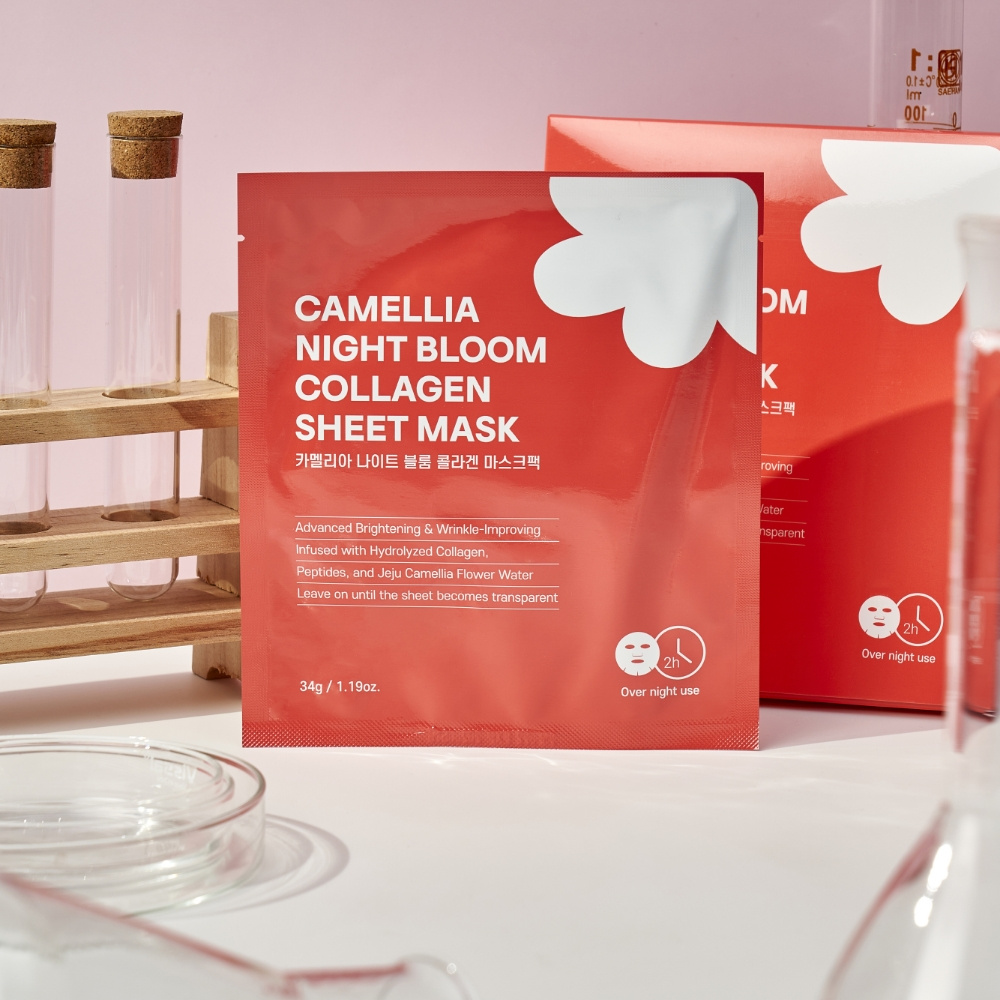 카멜리아 나이트 블룸 콜라겐 마스크팩 5ea