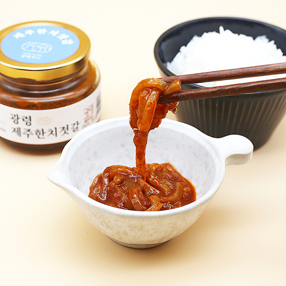 제주 수산젓갈 소스 모음 한치 자리돔 꽃멸치 멜젓 액젓 엔초페이스트