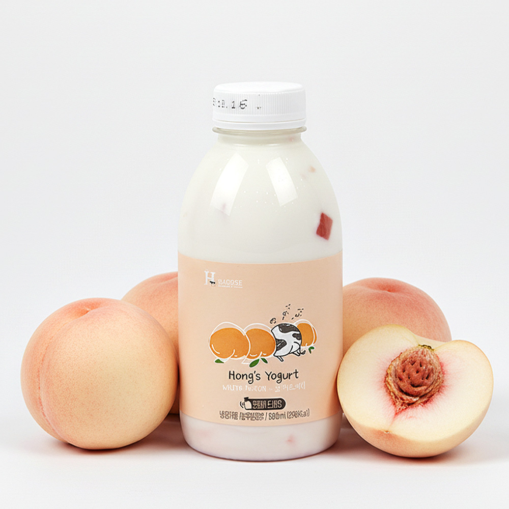 [홍스랜드]수제 요거트 세트 오리지널 2개 감귤 화이트피치 라즈베리 무화과 선택 2+1