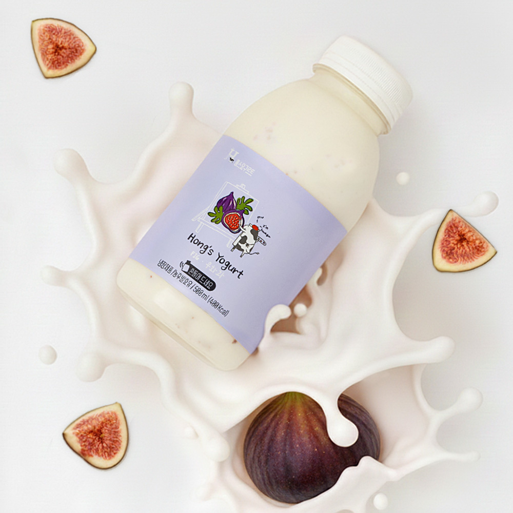[홍스랜드]수제 요거트 세트 오리지널 2개 감귤 화이트피치 라즈베리 무화과 선택 2+1