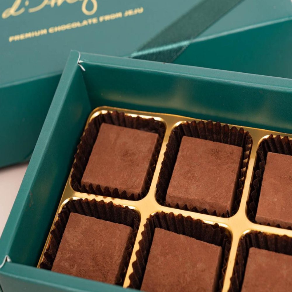 안젤라 제주 수제 생 초콜릿 10개입 파베초콜릿 녹차 카라멜