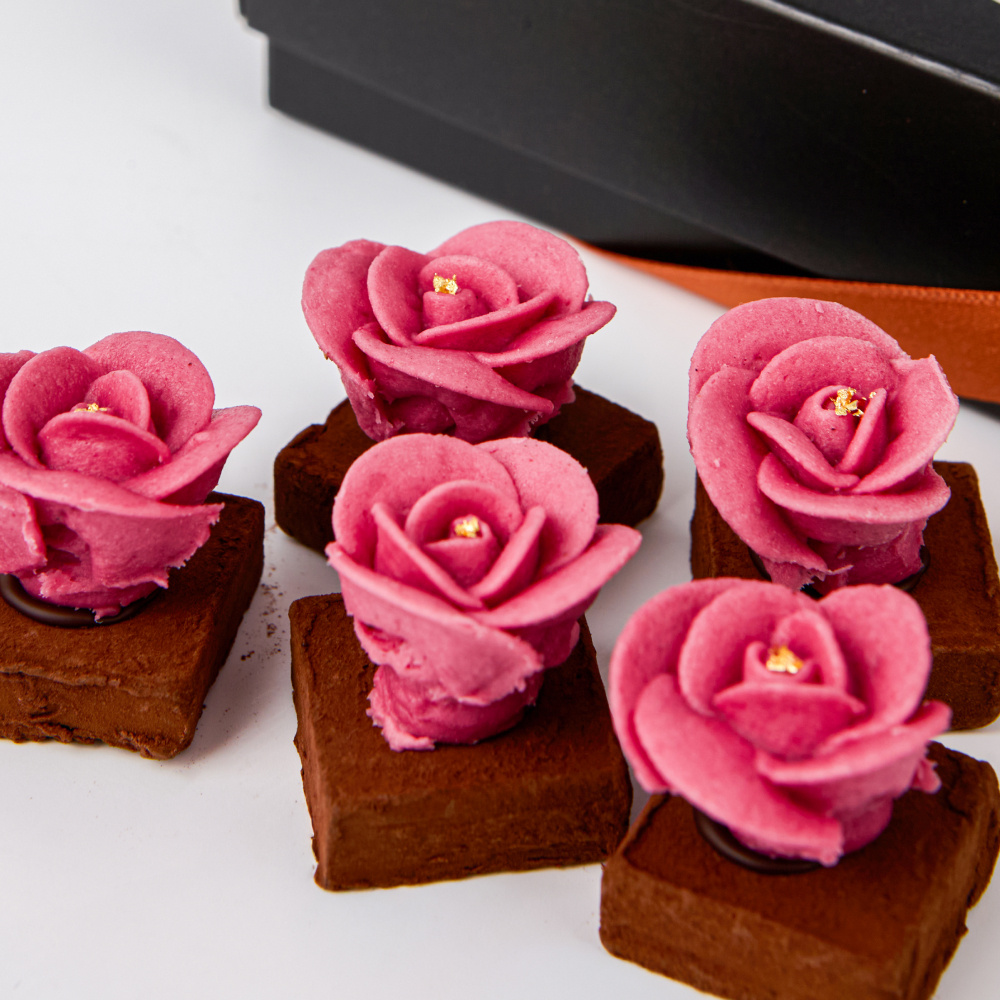 안젤라 장미 백년초 다크 생 초콜릿 5개입