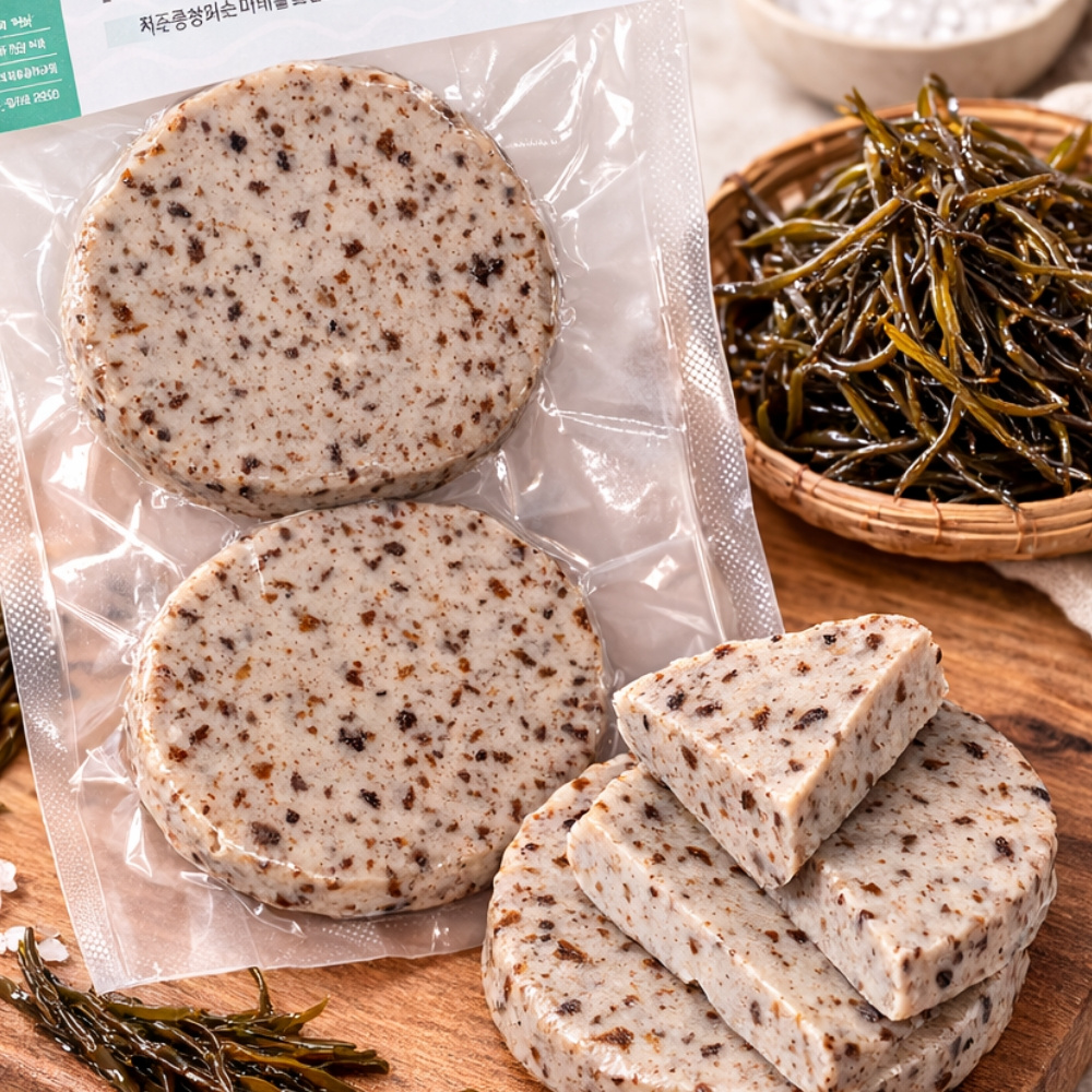 제주 톳이 살아있는 톳어묵 2개입 수제 해초어묵