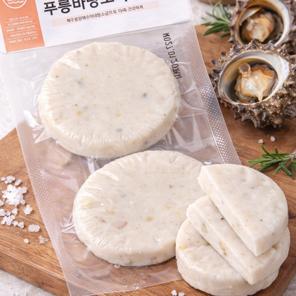 제주 소라의 쫄깃함 소라어묵 2개입 수산물 어묵