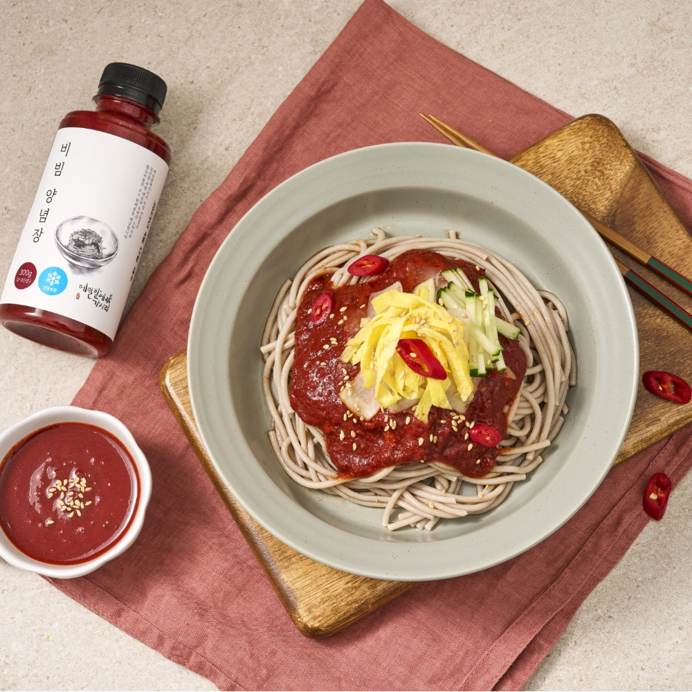 100% 순메밀면 500g 반건면 메밀소바용 비빔면용